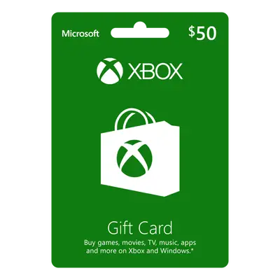 محفظة اكس بوكس 50 دولار، السوق السعودي، كود رقمي يرسل ع